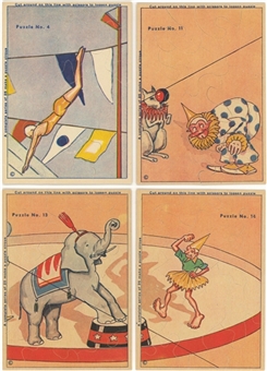 1930s R194-2 Goudey "Our Gang Circus Puzzle Set" Test Complete Set (25)